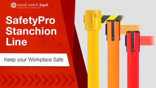 safetypro stanchion lineup banner