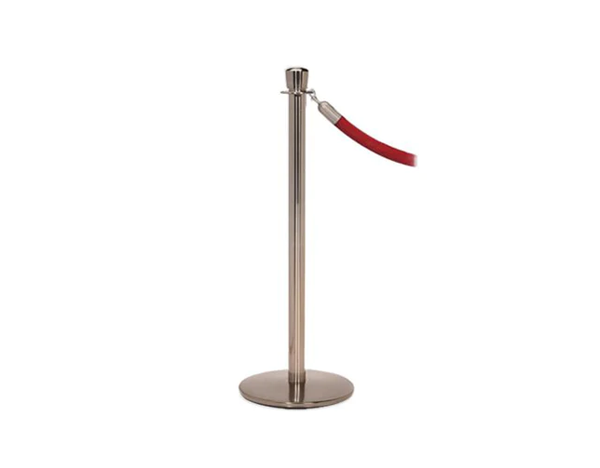 Pewter Nickel Rope Stanchion