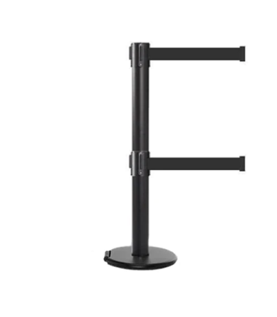 Rollable Stanchion - RollerPro 300 twin - Black