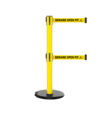 Rolling Safety Belt Barrier