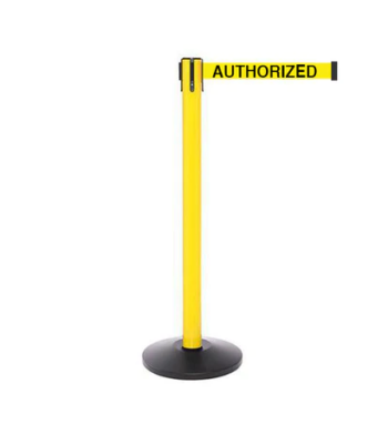 Safety Retractable Belt Barrier Yellow