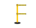 16ft Twin Safety Belt Barrier Yellow