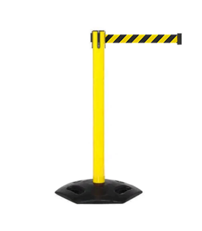 16ft Weatherproof Belt Barrier Yellow