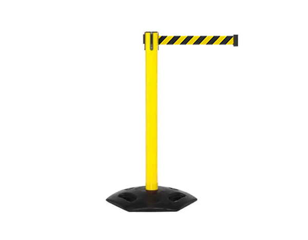 16ft Weatherproof Belt Barrier Yellow