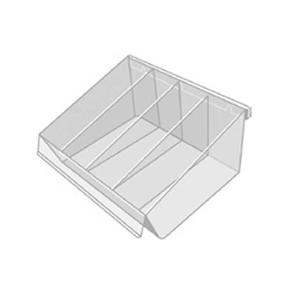 Slatwall Acrylic divider pocket