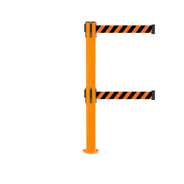 safety pro 250 twin fixed Orange stanchion for Enhancing Access Control