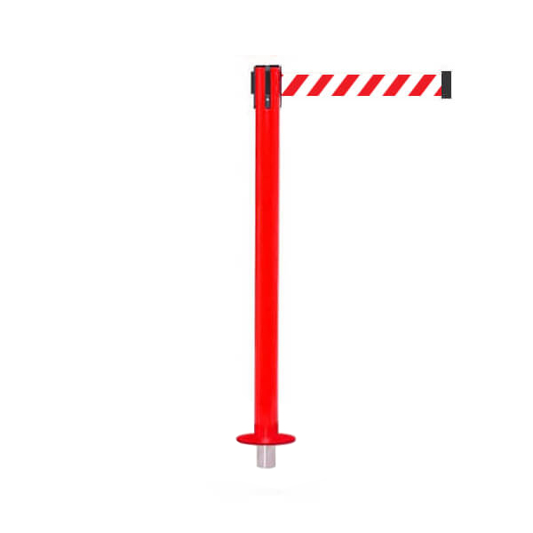 safety pro 250 fixed red stanchion for ensuring perimeter security