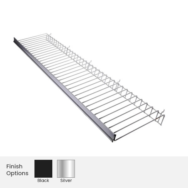 using a Slatwall Wire Shelf to Optimize Impulse Sales