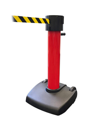 Long Industrial Belt Barrier - Red