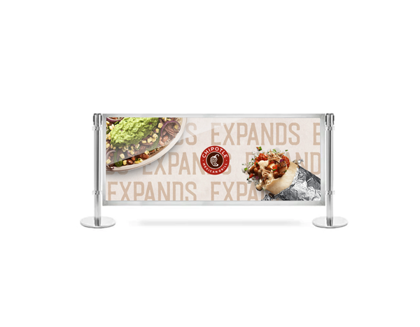 6ft stanchion panel