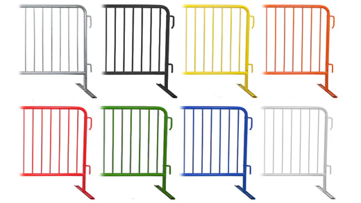 Utilizing Colored Barricades to Enhance Crowd Control Banner