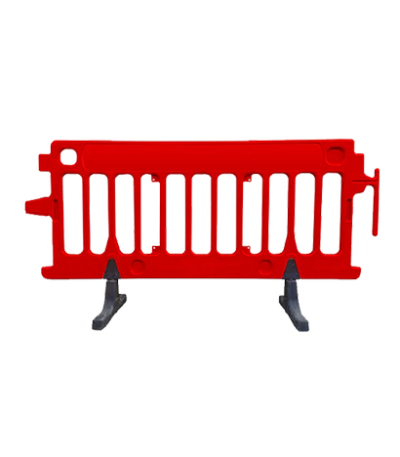 CrowdPro red plastic barricade