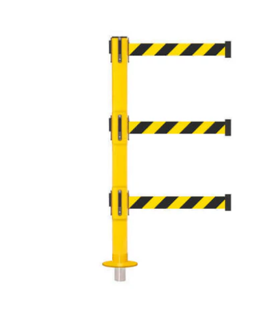 Triple Belt Removable Safety Barrier