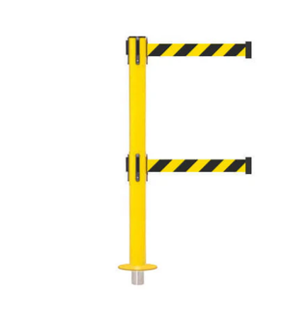 twin belt removable safety barrier