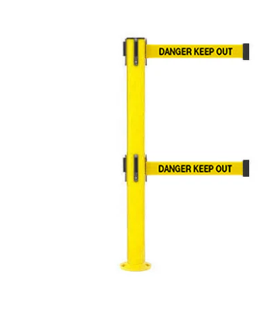 SafetyPro Twin Belt Permanent Belt Barrier