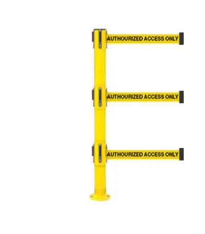 Triple Belt Fixed Base Stanchion