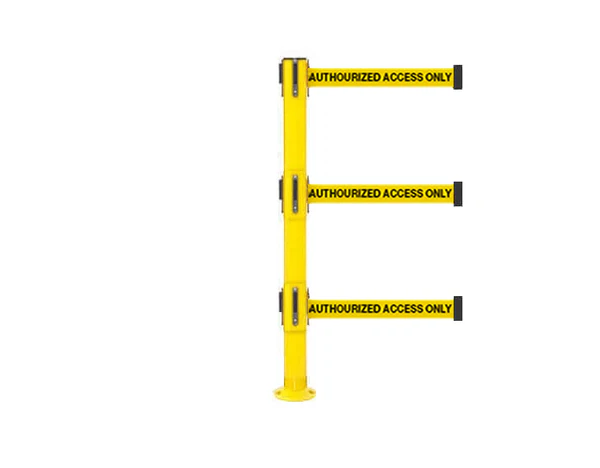 Triple Belt Fixed Base Stanchion