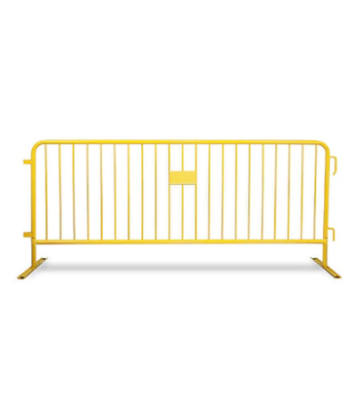 yellow steel barricade