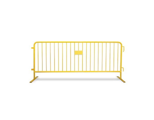 yellow steel barricade