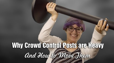 Why are crowd control posts so heavy image