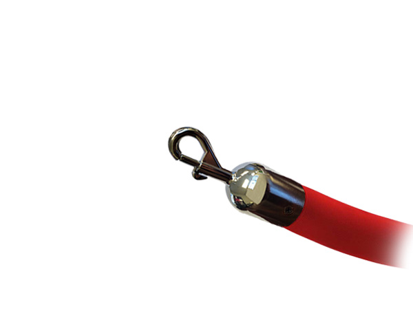 Picture showing a heavy duty polished chrome rope end