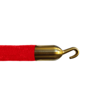Satin Brass Hook End