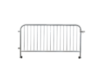 front view of galvanized 6ft barricade gate