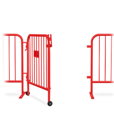 red barricade gate