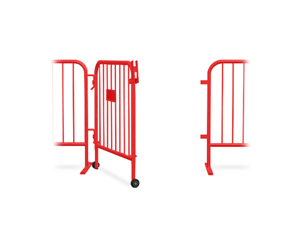 red barricade gate