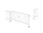 large white barricade gate