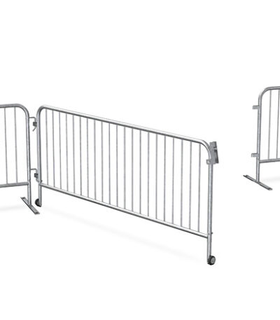 large galvanized barricade gate