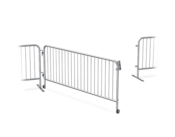 large galvanized barricade gate