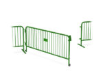 large green barricade gate