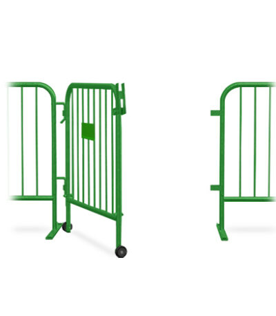 Green barricade gate