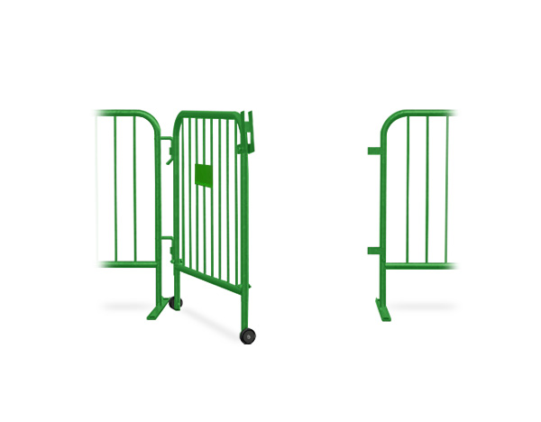 Green barricade gate