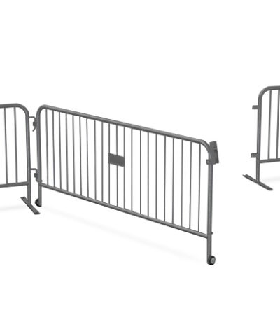 large grey barricade gate