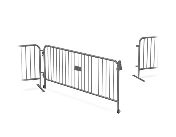 large grey barricade gate