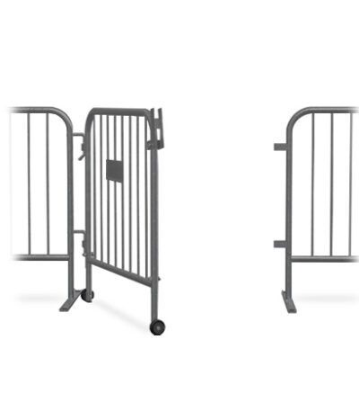 grey barricade gate