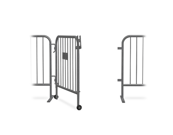 grey barricade gate