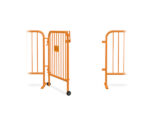 orange barricade gate