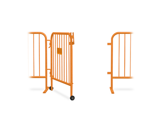 orange barricade gate