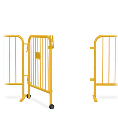 yellow barricade gate