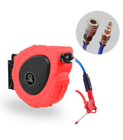 65ft red air hose reel