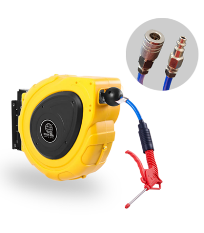 65ft Yellow Air Hose Reel