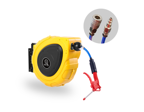 65ft Yellow Air Hose Reel