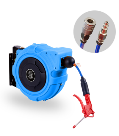 Blue Air Hose Reel