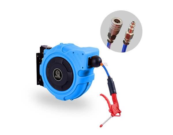 Blue Air Hose Reel