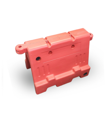 Red water fillable barricade