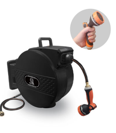 100ft Black Garden Hose Reel