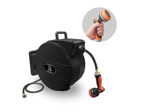 100ft Black Garden Hose Reel